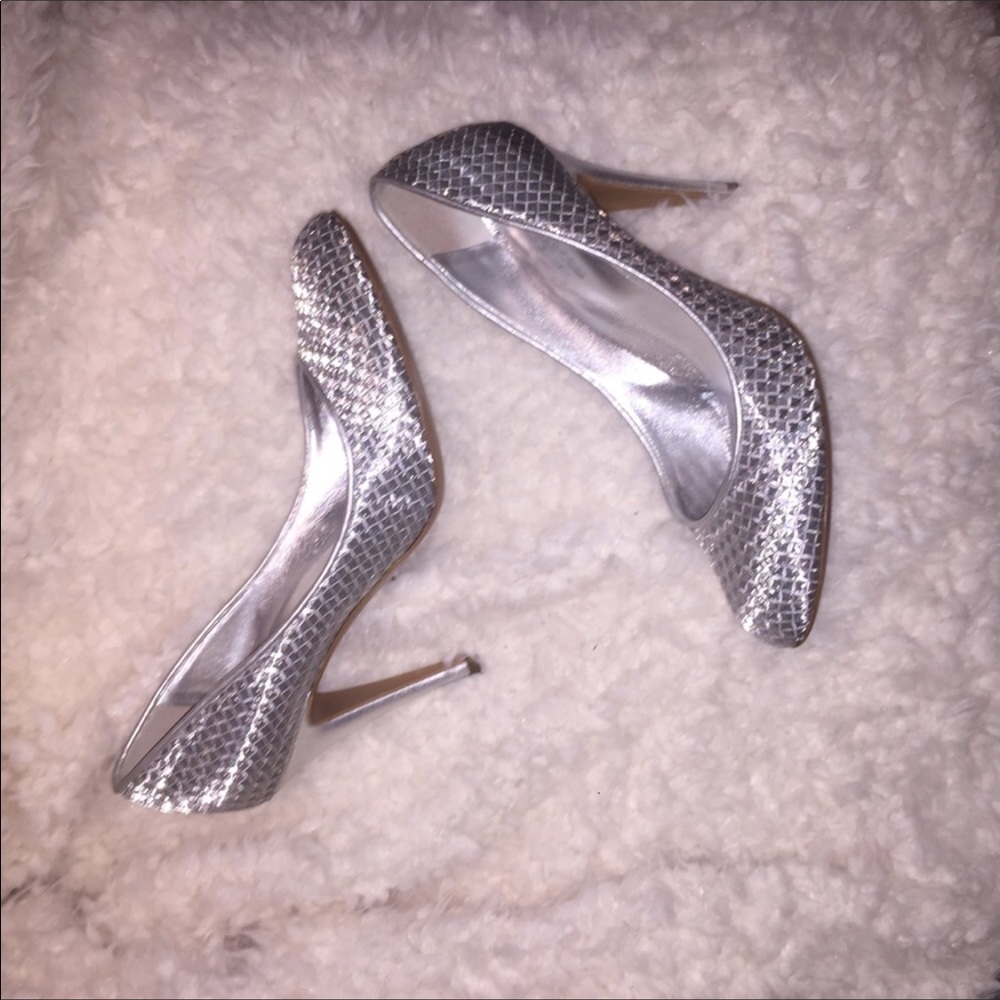 Sergio Rossi Silver Pumps